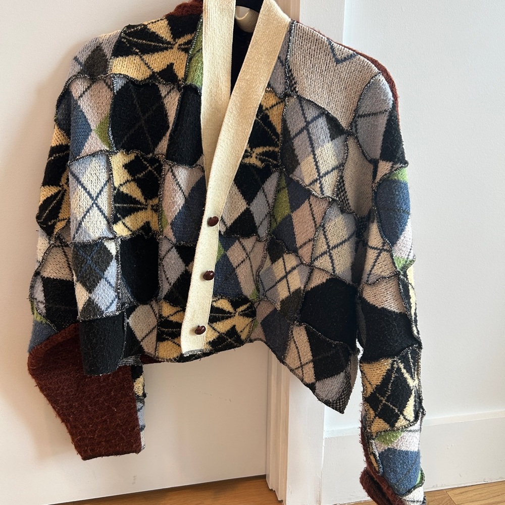 Geometric Patterned Cardigan